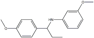 3-methoxy-N-[1-(4-methoxyphenyl)propyl]aniline Struktur