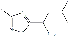 3-methyl-1-(3-methyl-1,2,4-oxadiazol-5-yl)butan-1-amine Struktur