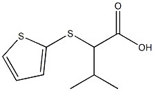 3-methyl-2-(thiophen-2-ylsulfanyl)butanoic acid Struktur