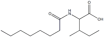 3-methyl-2-octanamidopentanoic acid Struktur