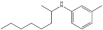 3-methyl-N-(octan-2-yl)aniline Struktur