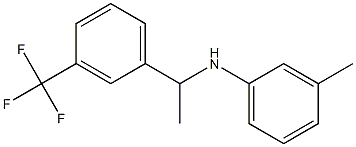 3-methyl-N-{1-[3-(trifluoromethyl)phenyl]ethyl}aniline Struktur