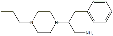 3-phenyl-2-(4-propylpiperazin-1-yl)propan-1-amine Struktur