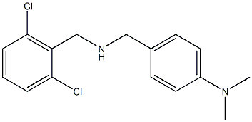 4-({[(2,6-dichlorophenyl)methyl]amino}methyl)-N,N-dimethylaniline Struktur