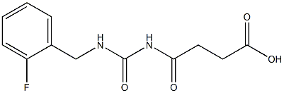 4-({[(2-fluorophenyl)methyl]carbamoyl}amino)-4-oxobutanoic acid Struktur