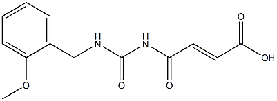 4-({[(2-methoxyphenyl)methyl]carbamoyl}amino)-4-oxobut-2-enoic acid Struktur