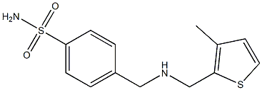 4-({[(3-methylthiophen-2-yl)methyl]amino}methyl)benzene-1-sulfonamide Struktur