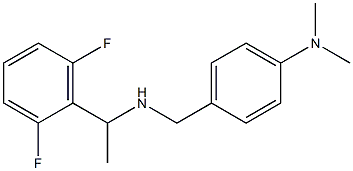 4-({[1-(2,6-difluorophenyl)ethyl]amino}methyl)-N,N-dimethylaniline Struktur