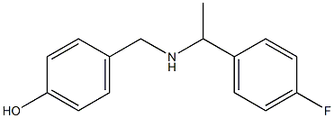 4-({[1-(4-fluorophenyl)ethyl]amino}methyl)phenol Struktur