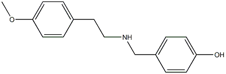 4-({[2-(4-methoxyphenyl)ethyl]amino}methyl)phenol Struktur