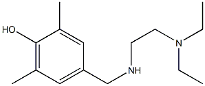 4-({[2-(diethylamino)ethyl]amino}methyl)-2,6-dimethylphenol Struktur