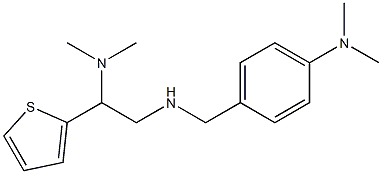 4-({[2-(dimethylamino)-2-(thiophen-2-yl)ethyl]amino}methyl)-N,N-dimethylaniline Struktur