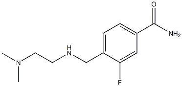 4-({[2-(dimethylamino)ethyl]amino}methyl)-3-fluorobenzamide Struktur