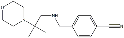 4-({[2-methyl-2-(morpholin-4-yl)propyl]amino}methyl)benzonitrile Struktur