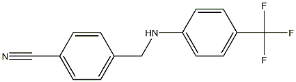 4-({[4-(trifluoromethyl)phenyl]amino}methyl)benzonitrile Struktur