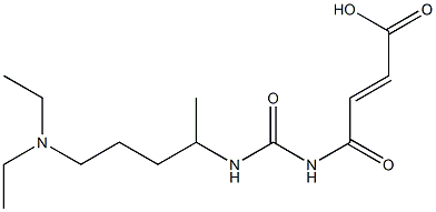 4-({[5-(diethylamino)pentan-2-yl]carbamoyl}amino)-4-oxobut-2-enoic acid Struktur