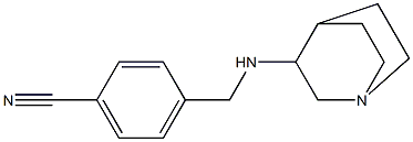 4-({1-azabicyclo[2.2.2]octan-3-ylamino}methyl)benzonitrile Struktur