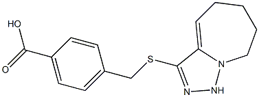 4-({5H,6H,7H,8H,9H-[1,2,4]triazolo[3,4-a]azepin-3-ylsulfanyl}methyl)benzoic acid Struktur