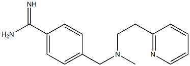 4-({methyl[2-(pyridin-2-yl)ethyl]amino}methyl)benzene-1-carboximidamide Struktur