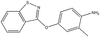 4-(1,2-benzisothiazol-3-yloxy)-2-methylaniline Struktur