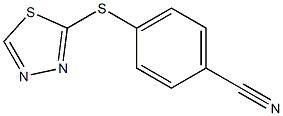 4-(1,3,4-thiadiazol-2-ylsulfanyl)benzonitrile Struktur