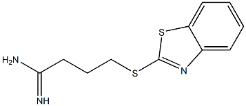 4-(1,3-benzothiazol-2-ylsulfanyl)butanimidamide Struktur