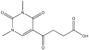 4-(1,3-dimethyl-2,4-dioxo-1,2,3,4-tetrahydropyrimidin-5-yl)-4-oxobutanoic acid Struktur