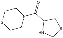 4-(1,3-thiazolidin-4-ylcarbonyl)thiomorpholine Struktur