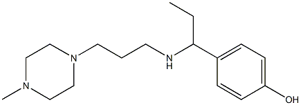 4-(1-{[3-(4-methylpiperazin-1-yl)propyl]amino}propyl)phenol Struktur