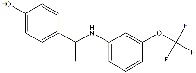 4-(1-{[3-(trifluoromethoxy)phenyl]amino}ethyl)phenol Struktur