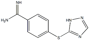 4-(1H-1,2,4-triazol-5-ylsulfanyl)benzene-1-carboximidamide Struktur