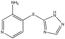 4-(1H-1,2,4-triazol-5-ylsulfanyl)pyridin-3-amine Struktur