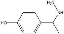 4-(1-hydrazinylethyl)phenol Struktur