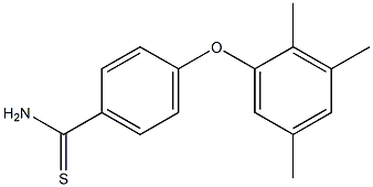 4-(2,3,5-trimethylphenoxy)benzene-1-carbothioamide Struktur