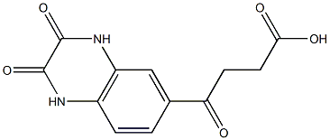 4-(2,3-dioxo-1,2,3,4-tetrahydroquinoxalin-6-yl)-4-oxobutanoic acid Struktur