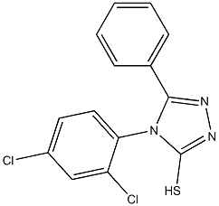 4-(2,4-dichlorophenyl)-5-phenyl-4H-1,2,4-triazole-3-thiol Struktur