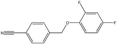 4-(2,4-difluorophenoxymethyl)benzonitrile Struktur