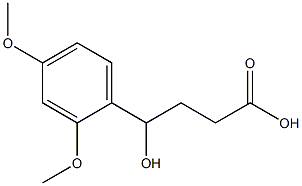 4-(2,4-dimethoxyphenyl)-4-hydroxybutanoic acid Struktur