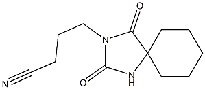 4-(2,4-dioxo-1,3-diazaspiro[4.5]dec-3-yl)butanenitrile Struktur