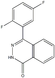 4-(2,5-difluorophenyl)-1,2-dihydrophthalazin-1-one Struktur