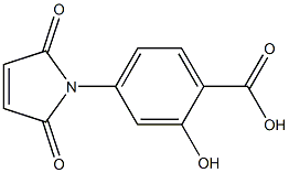 4-(2,5-dioxo-2,5-dihydro-1H-pyrrol-1-yl)-2-hydroxybenzoic acid Struktur