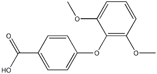 4-(2,6-dimethoxyphenoxy)benzoic acid Struktur