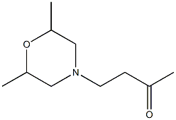 4-(2,6-dimethylmorpholin-4-yl)butan-2-one Struktur