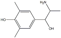 4-(2-amino-1-hydroxypropyl)-2,6-dimethylphenol Struktur