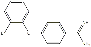 4-(2-bromophenoxy)benzene-1-carboximidamide Struktur