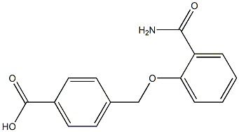 4-(2-carbamoylphenoxymethyl)benzoic acid Struktur