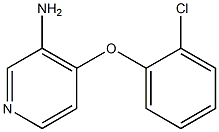 4-(2-chlorophenoxy)pyridin-3-amine Struktur