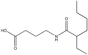 4-(2-ethylhexanamido)butanoic acid Struktur