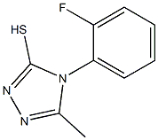 4-(2-fluorophenyl)-5-methyl-4H-1,2,4-triazole-3-thiol Struktur