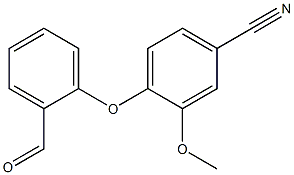 4-(2-formylphenoxy)-3-methoxybenzonitrile Struktur